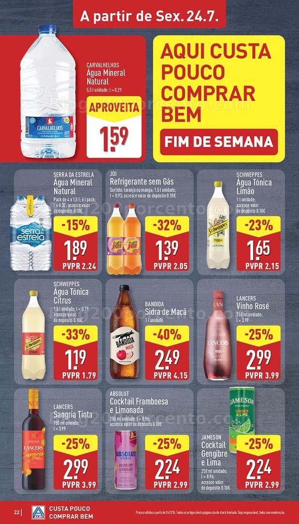 Antevisão Folheto ALDI Promoções de 20 a 26 julho